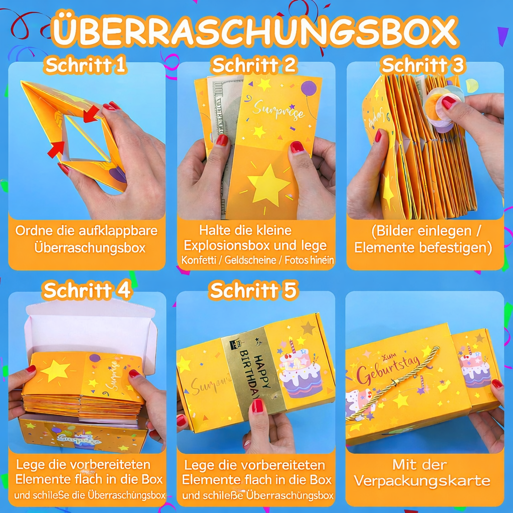 Überraschungsgeschenkbox